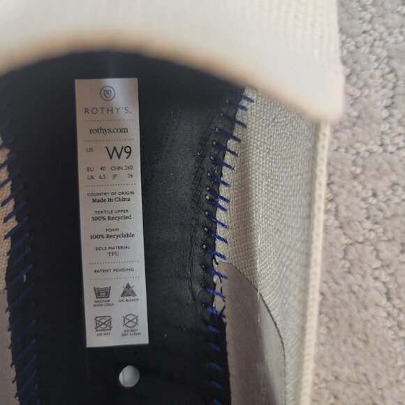 Rothy's The Sneaker Women's Size 9 Sand Round Toe Slip On Comfort Shoes - Picture 7 of 7